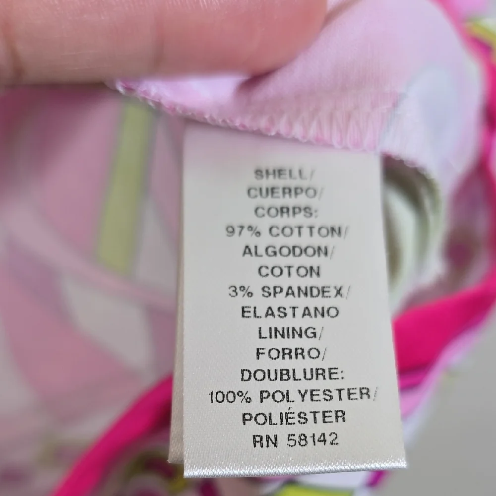 London Times Pink and Green Mini Dress - Picture 5 of 8